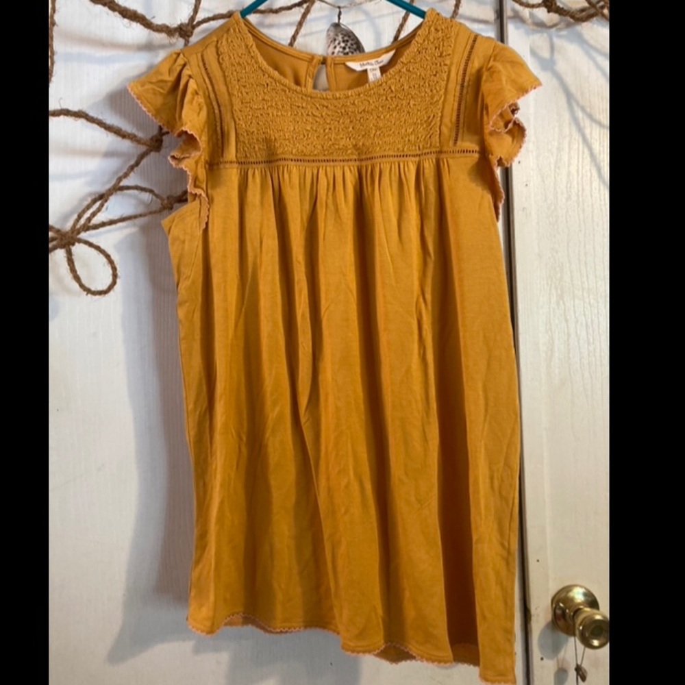 Matilda Jane NWT Women’s Tank, size small, Golden Hour Smocked Top.